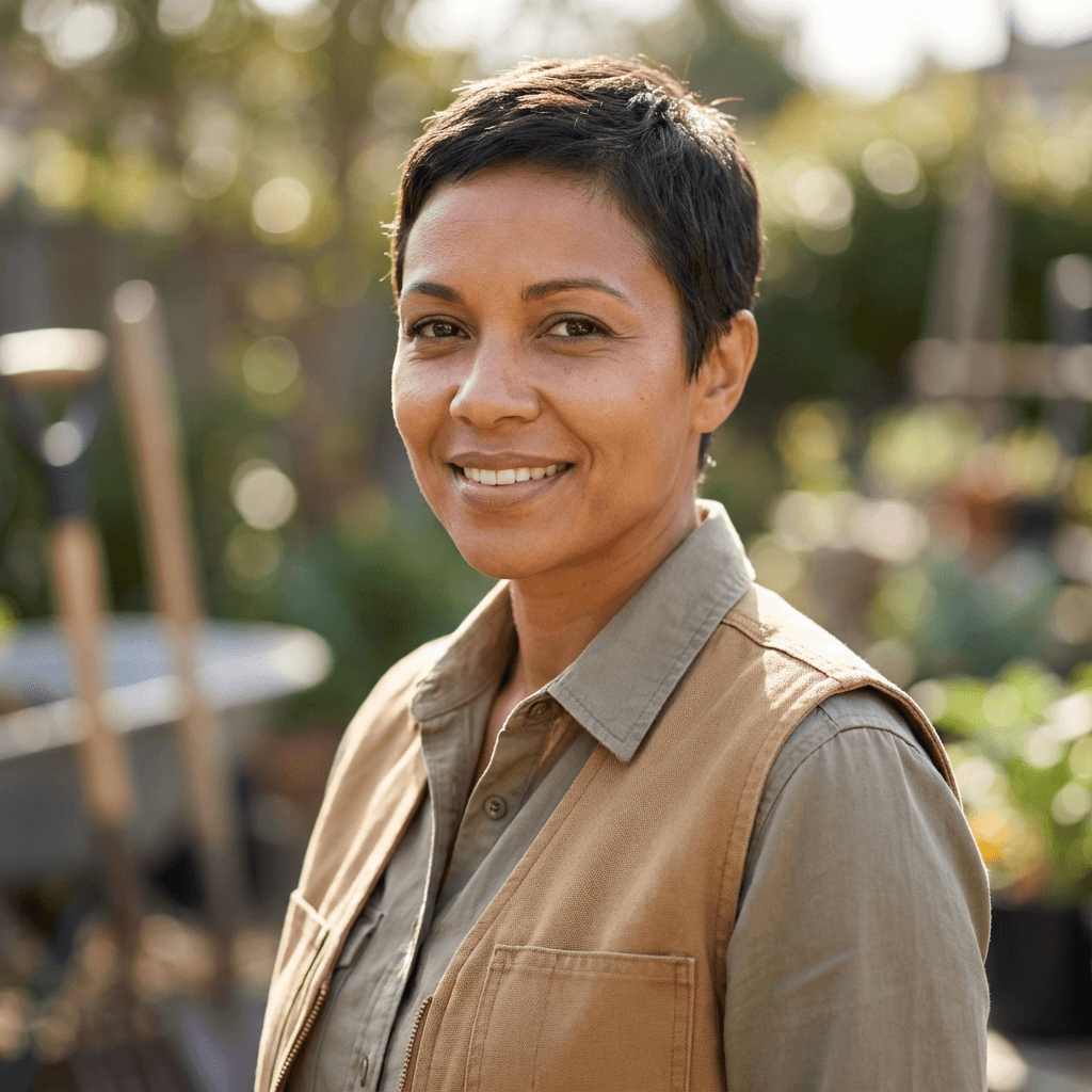 Female homeowner in her 50s